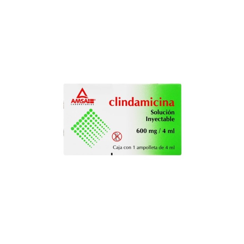 CLINDAMICINA 600 MG C/1 AMP 4 ML