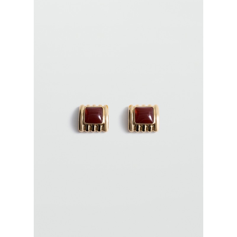 Pendientes cuadrados abalorios