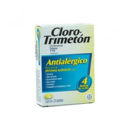 CLORO-TRIMETON 4MG GRAG C/20