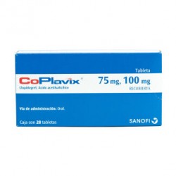 CO PLAVIX 75/100MG TAB C/28