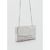 Bolso clutch textura