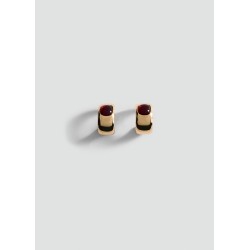 Pendientes aro abalorios