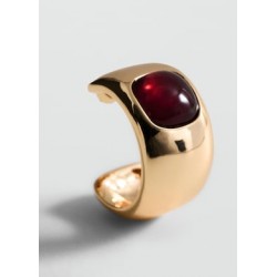 Pendientes aro abalorios