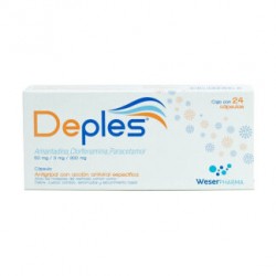 DEPLES 50/3MG/300MG CAP C/24