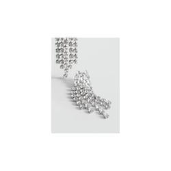 Pendientes cascada cristales facetados