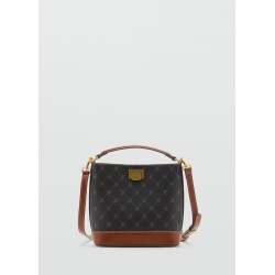 Bolso mini shopper estampado logo