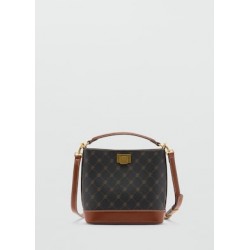 Bolso mini shopper estampado logo