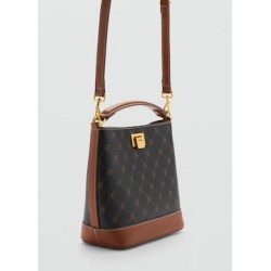 Bolso mini shopper estampado logo