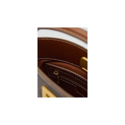 Bolso mini shopper estampado logo