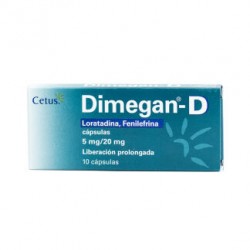 DIMEGAN D 5/20MG CAP C/10