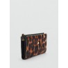 Billetera piel pelo leopardo