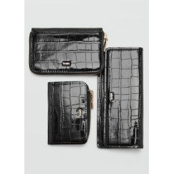 Monedero efecto cocodrilo