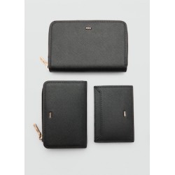 Billetera efecto safiano