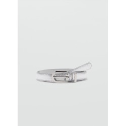 Cinturón metalizado hebilla