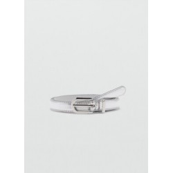 Cinturón metalizado hebilla