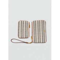 Neceser estampado rayas