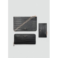 Billetera efecto piel coco