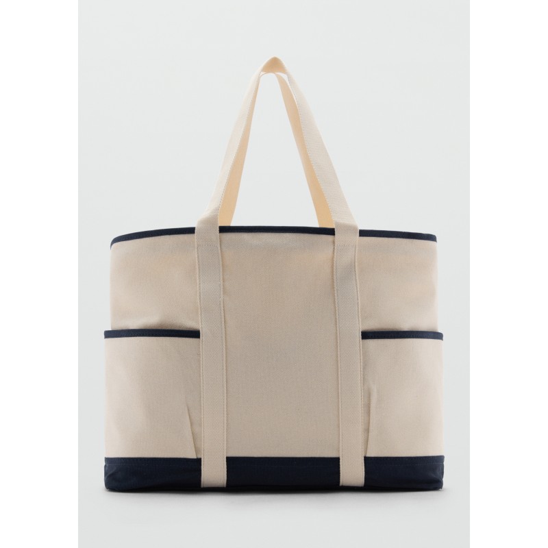 Bolso canvas algodón contraste