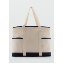 Bolso canvas algodón contraste