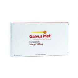 GALVUS MET 50/500MG C/30 COMP