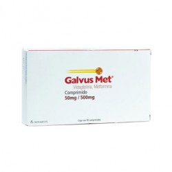 GALVUS MET 50/500MG C/30 COMP