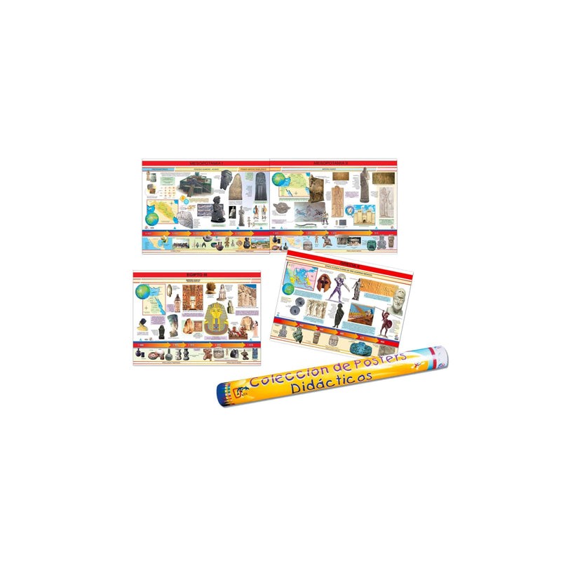 Colección de Pósters Línea del Tiempo Culturas