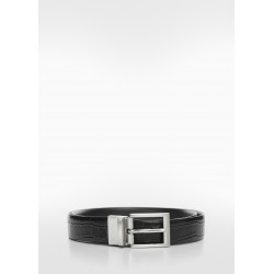 Cinturón piel acabado cocodrilo