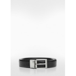 Cinturón piel acabado cocodrilo