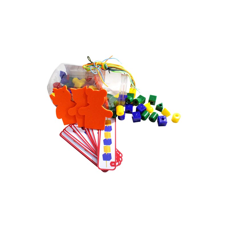 Cuerpos Geométricos Ensarte con Tablillas de Seriación