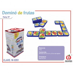 Dominó de Frutas de Fomy 1P