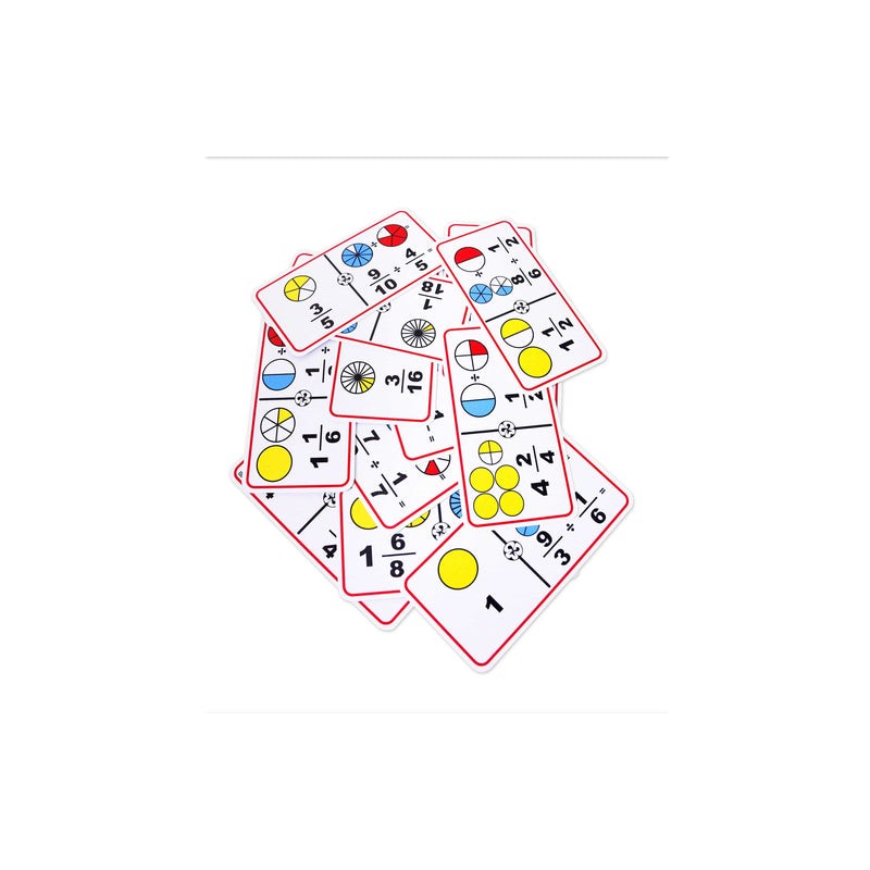 Dominó Gigante de Fracciones División Círculos