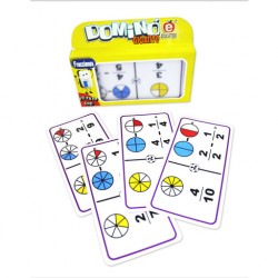 Dominó Gigante de Fracciones Restas Círculos