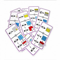 Dominó Gigante de Fracciones Restas Cuadrados