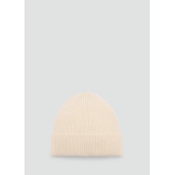 Gorro mezcla lana y cashmere canalé