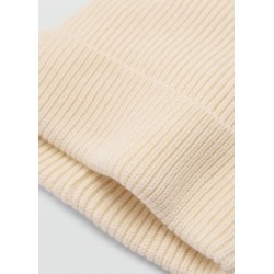 Gorro mezcla lana y cashmere canalé