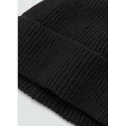 Gorro mezcla lana y cashmere canalé