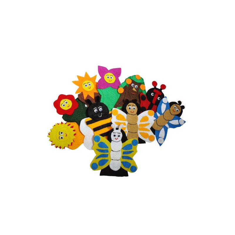 Juego de 10 Títeres Digitales Primavera