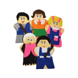 Juego de 5 Títeres Digitales Hansel y Grethel