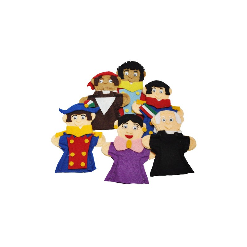 Juego de 6 Títeres Digitales Independencia