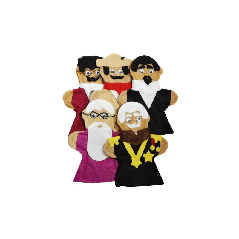 Juego de 6 Títeres Digitales Revolución