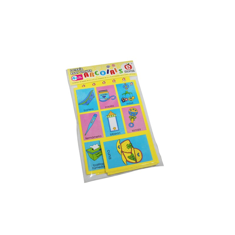 Lotería Arcoíris Baby Shower