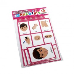 Lotería Arcoíris de Partes del Cuerpo Humano