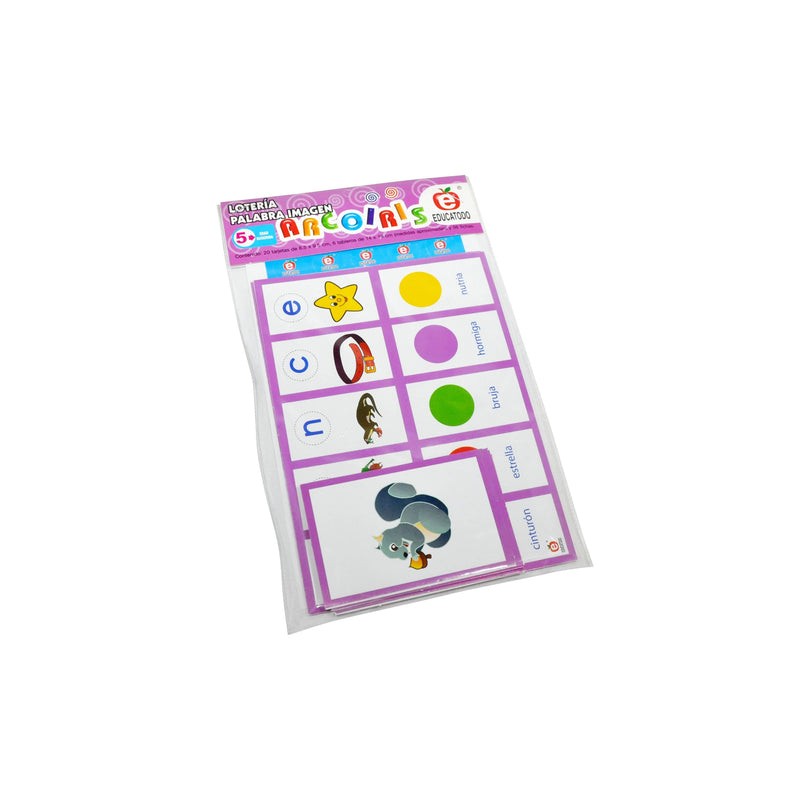 Lotería Arcoíris Palabra Imagen