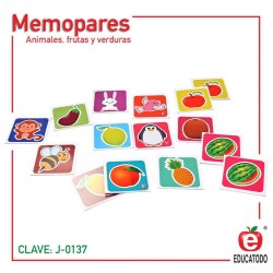 Memopares Frutas, Verduras y Animales