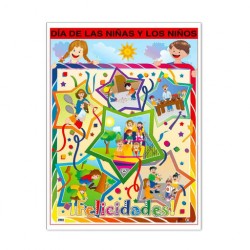 Póster Día de Las Niñas y Los Niños