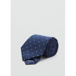 Corbata 100% seda de mora lunares