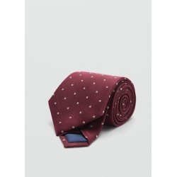 Corbata 100% seda de mora lunares