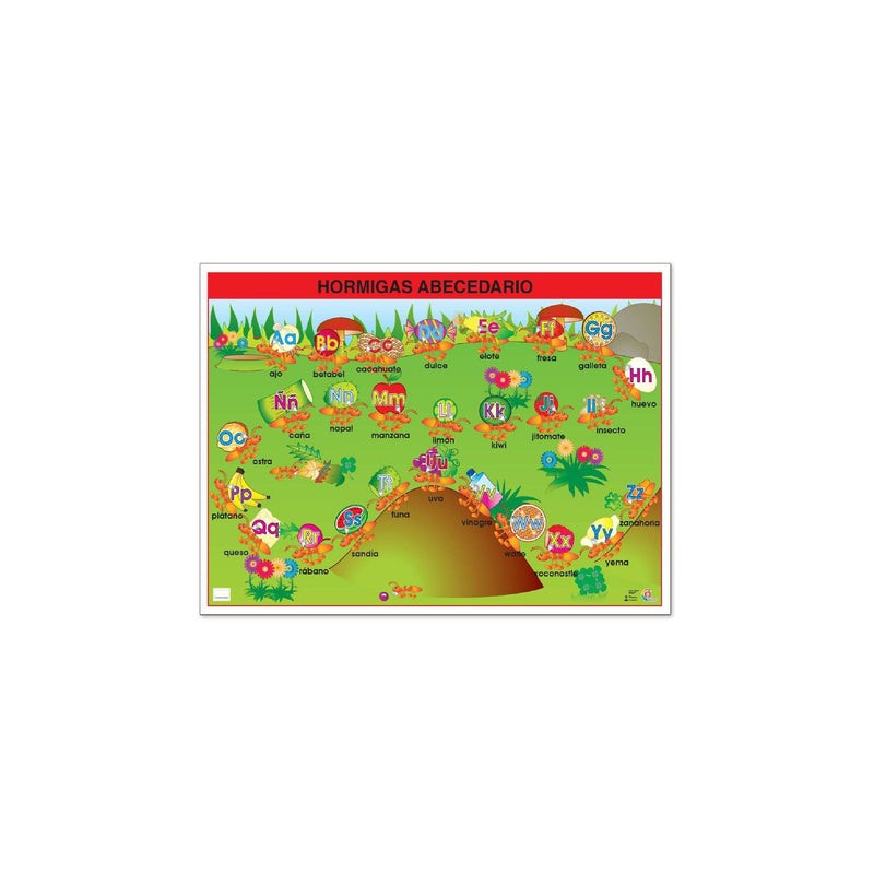 Póster Hormigas Abecedario