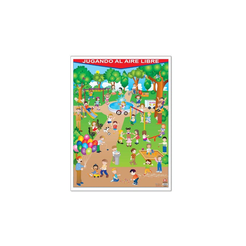Póster Jugando al Aire Libre