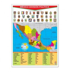 Póster México D.P. Con Escudos Estatales